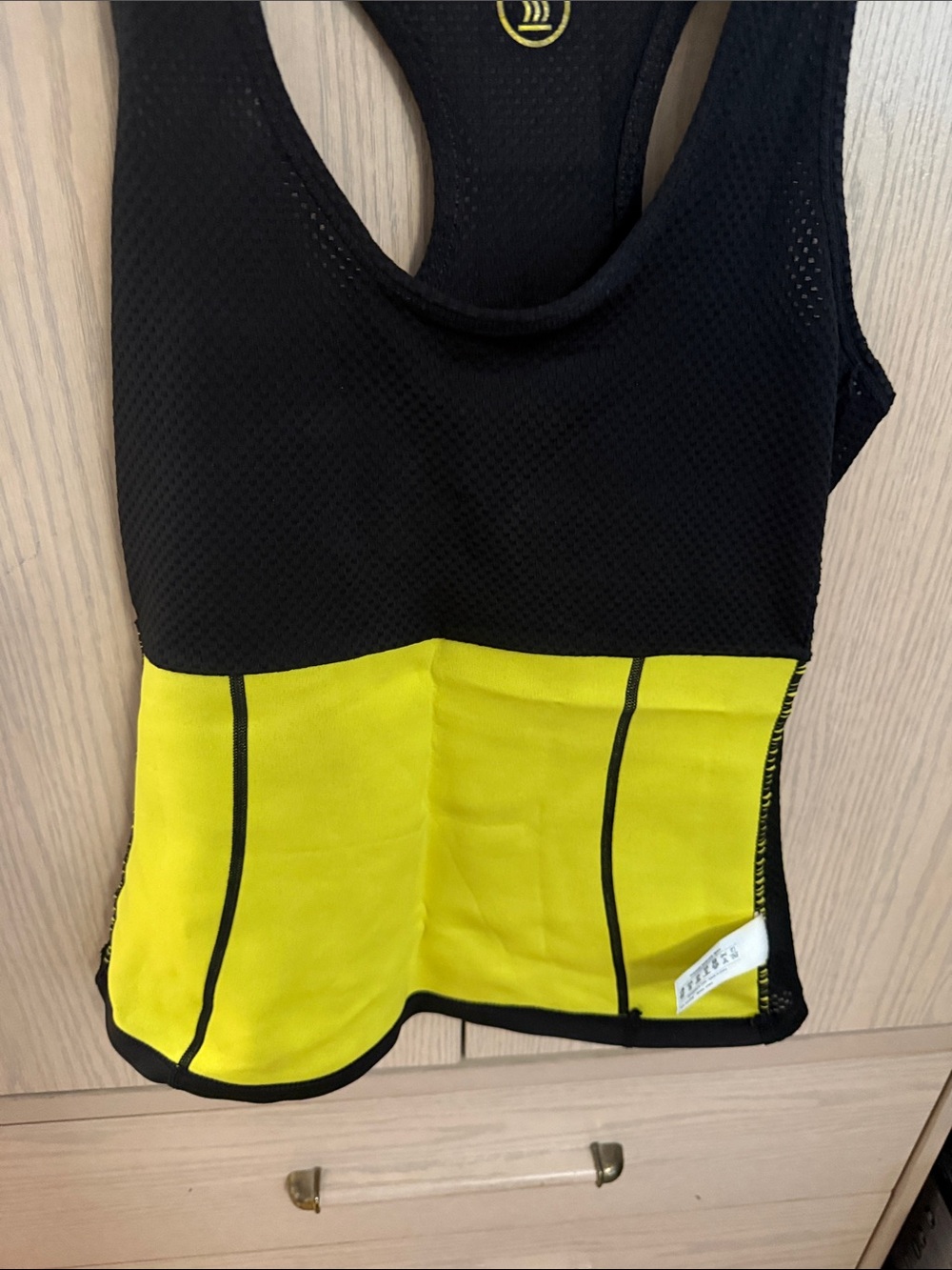 Hot Topic Black Racerback Mesh-Panel Tank Top - Picture 3 of 5